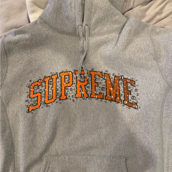 Supreme Other - Supreme Heather Gray Hoodie with Red Tag
